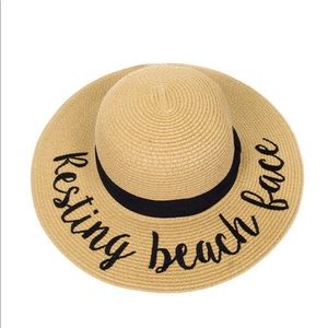 Resting Beach Face Sun Hat